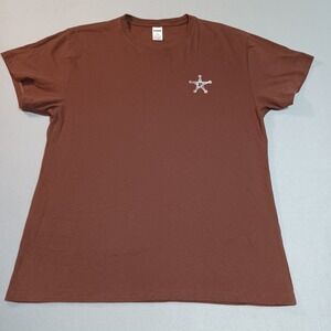 Victoria's Secret PINK Brown‎ Making Cowboys Cry Graphic T-Shirt Small NWT